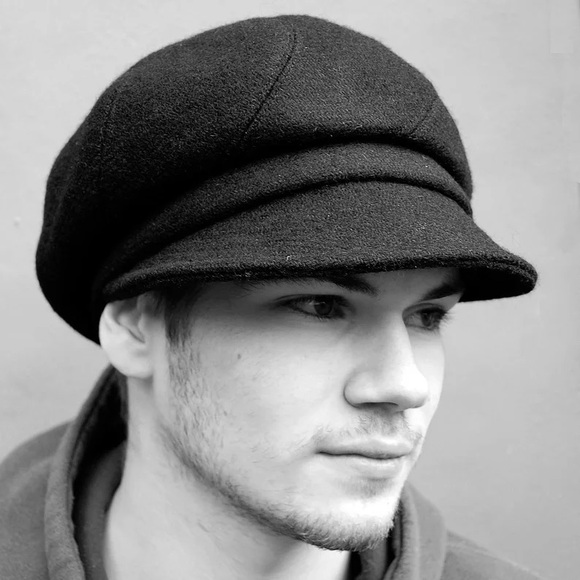Goorin Black Wool Newsie  Peak Blinders  Gatsby Flat Ivy Cap Unisex One Size - Picture 1 of 8